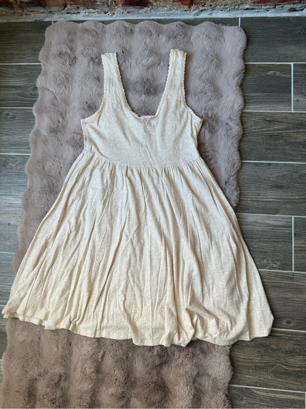 American Eagle cream tank top babydoll dress, XS